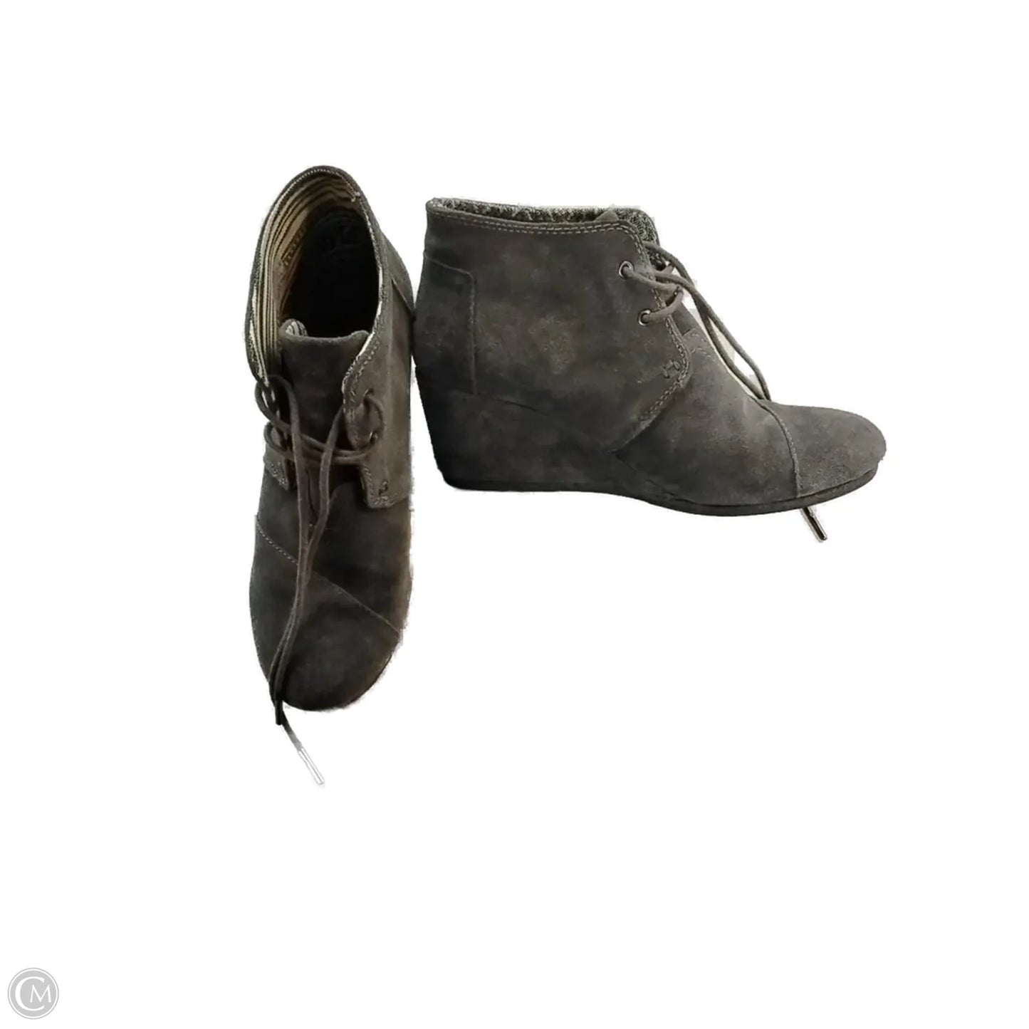 Boots Ankle Heels By Toms In Grey, Size: 8.5