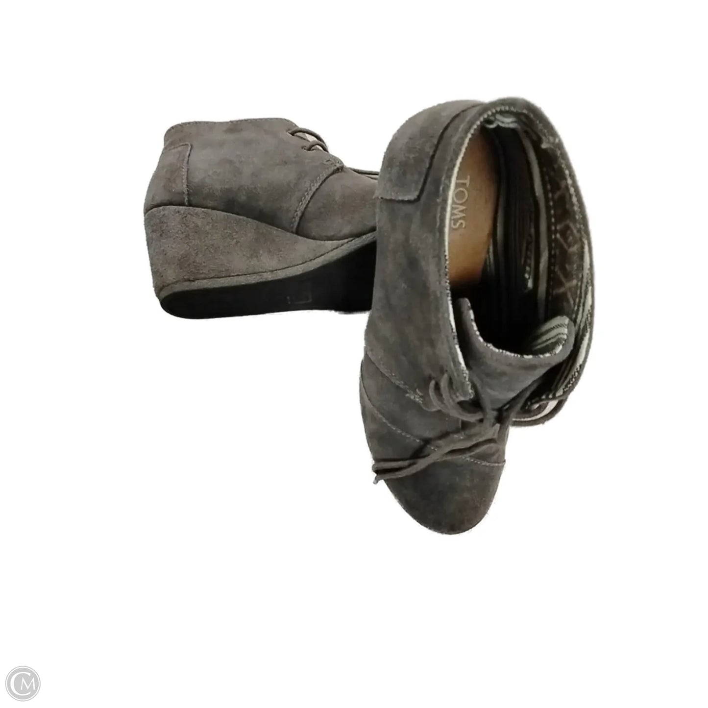 Boots Ankle Heels By Toms In Grey, Size: 8.5