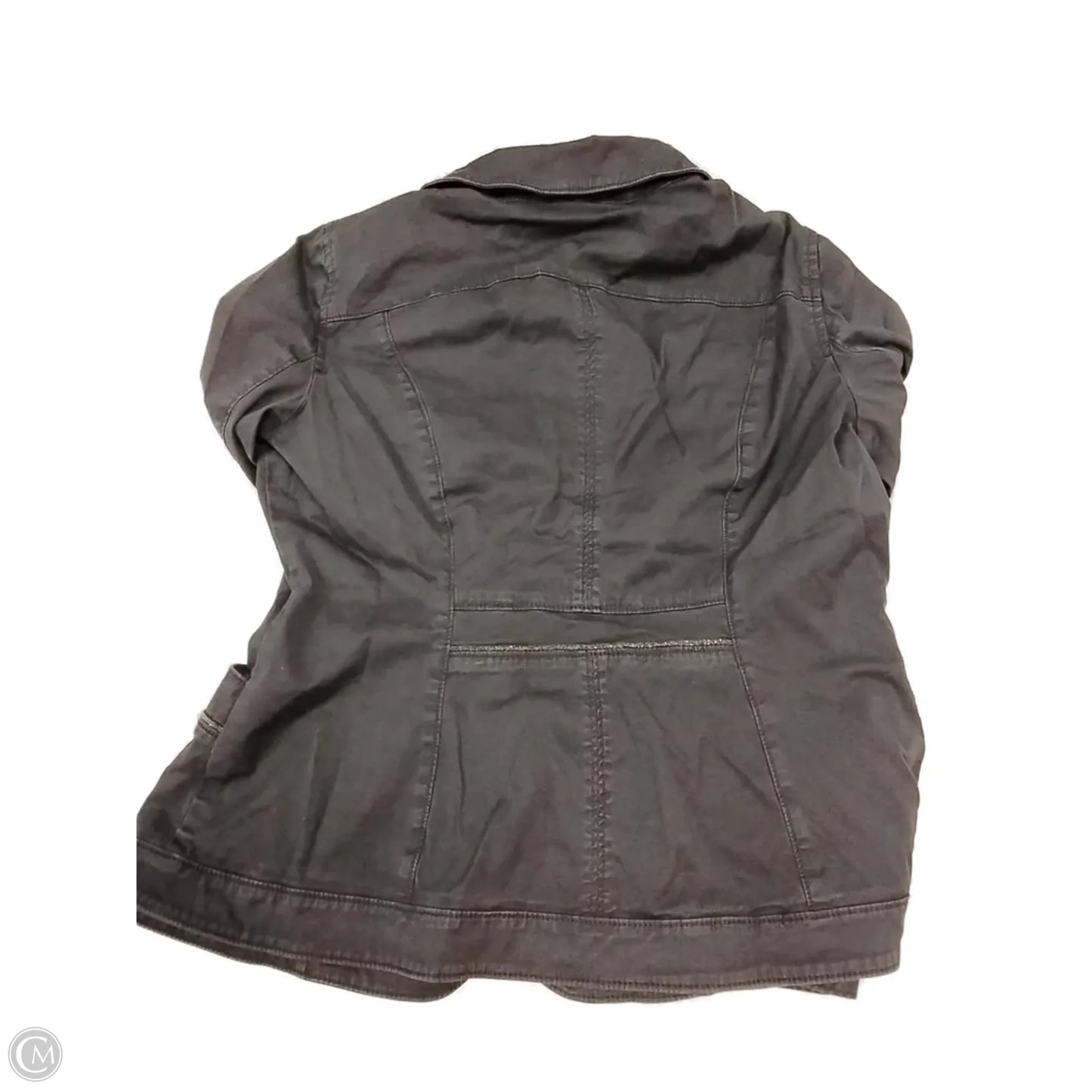 Jacket Moto By White House Black Market In Grey, Size: 14