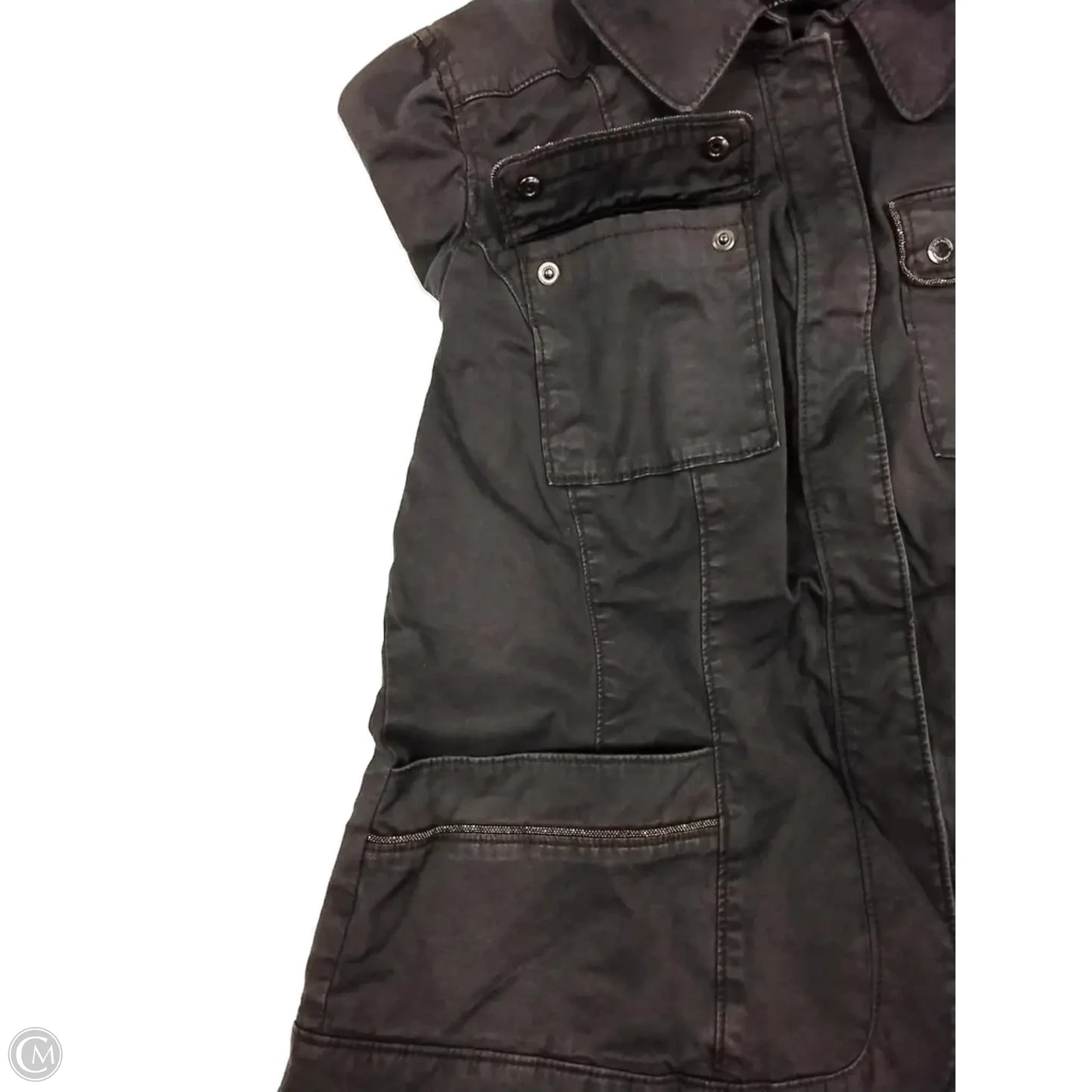 Jacket Moto By White House Black Market In Grey, Size: 14