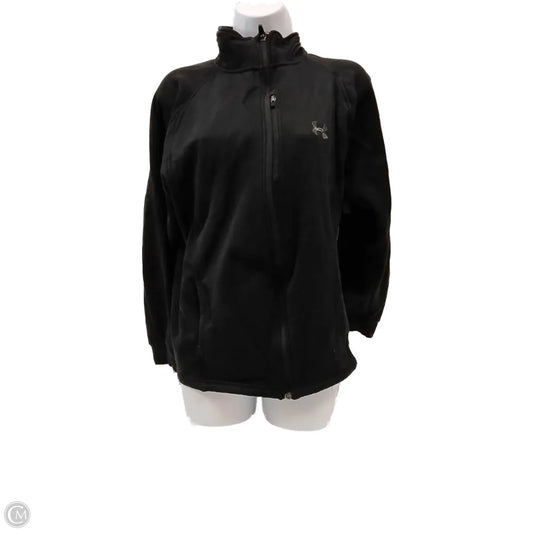 Athletic Jacket By Under Armour In Black, Size: L