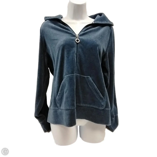 Athletic Sweatshirt Hoodie By Everlast In Blue, Size: L