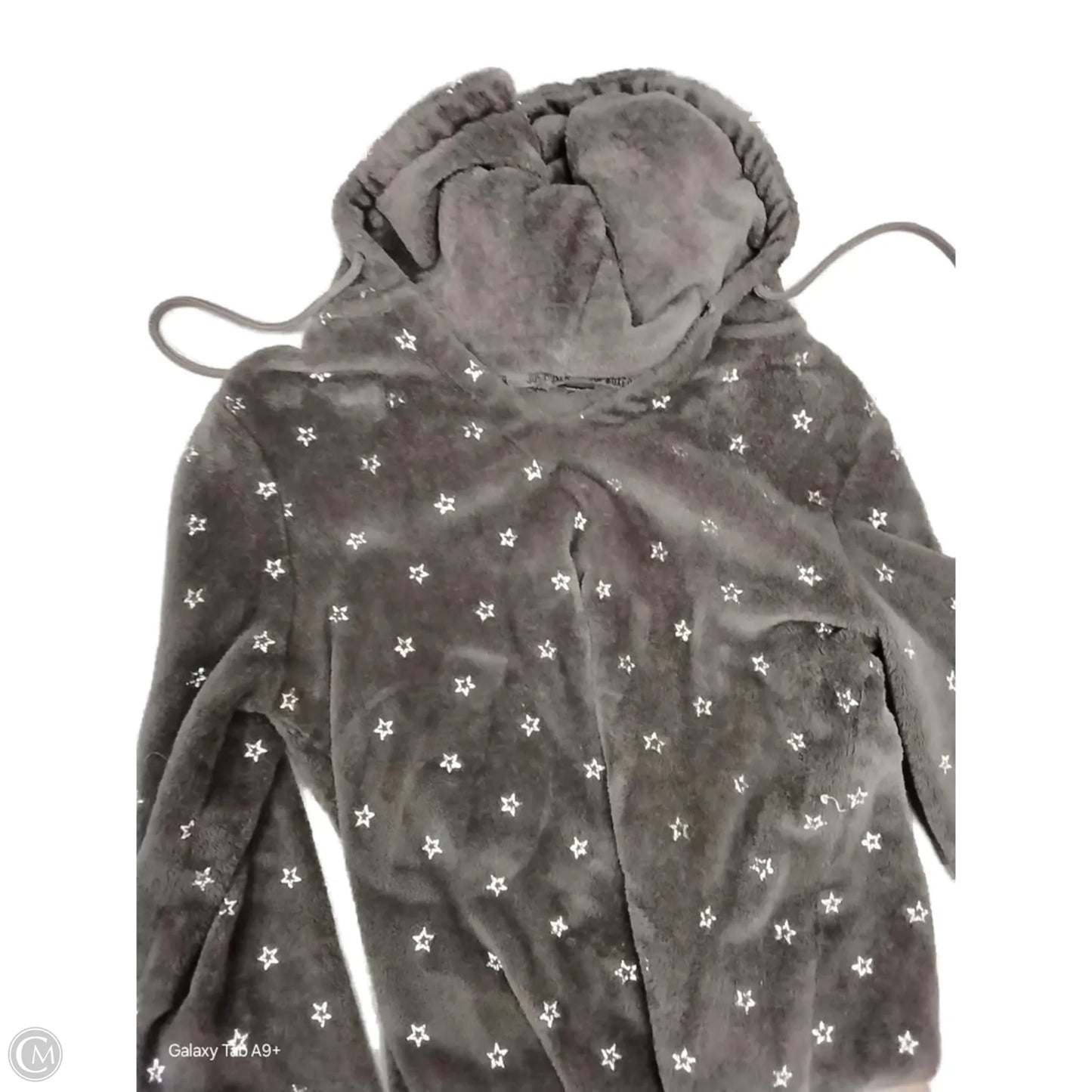 Sweatshirt Hoodie By Joe Boxer In Grey, Size: S