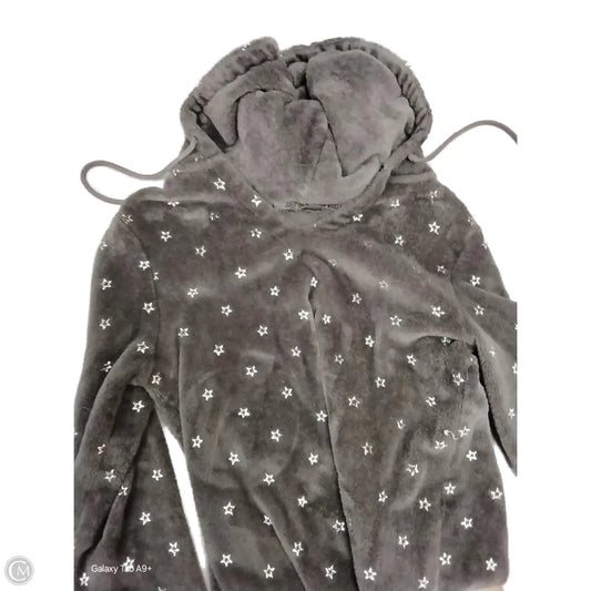 Sweatshirt Hoodie By Joe Boxer In Grey, Size: S