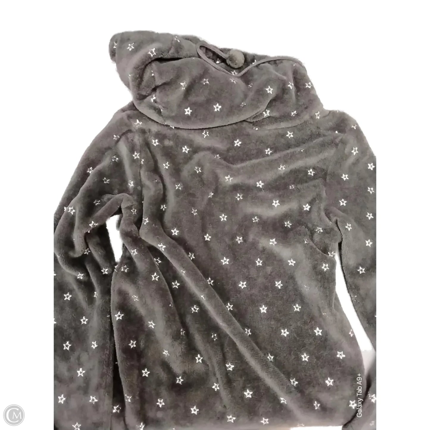 Sweatshirt Hoodie By Joe Boxer In Grey, Size: S