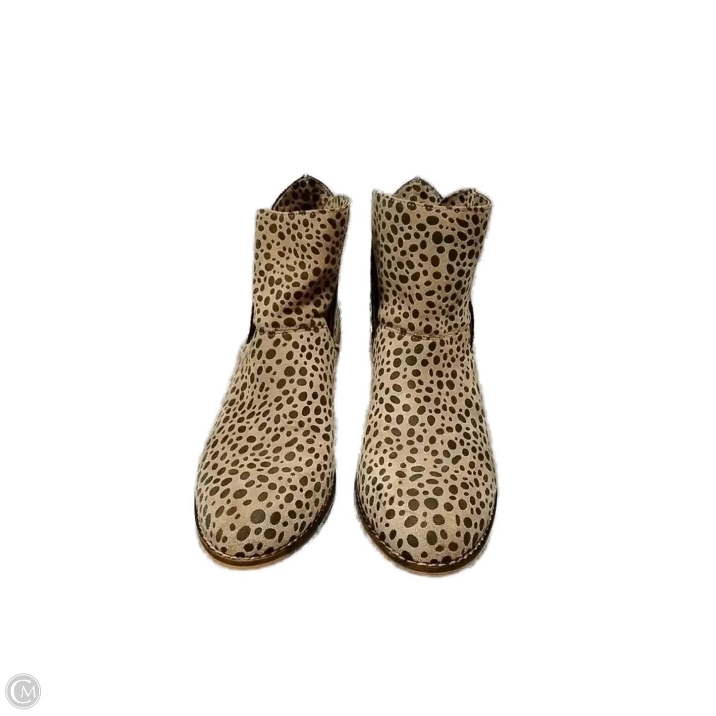 Boots Ankle Heels By Clothes Mentor In Animal Print, Size: 6
