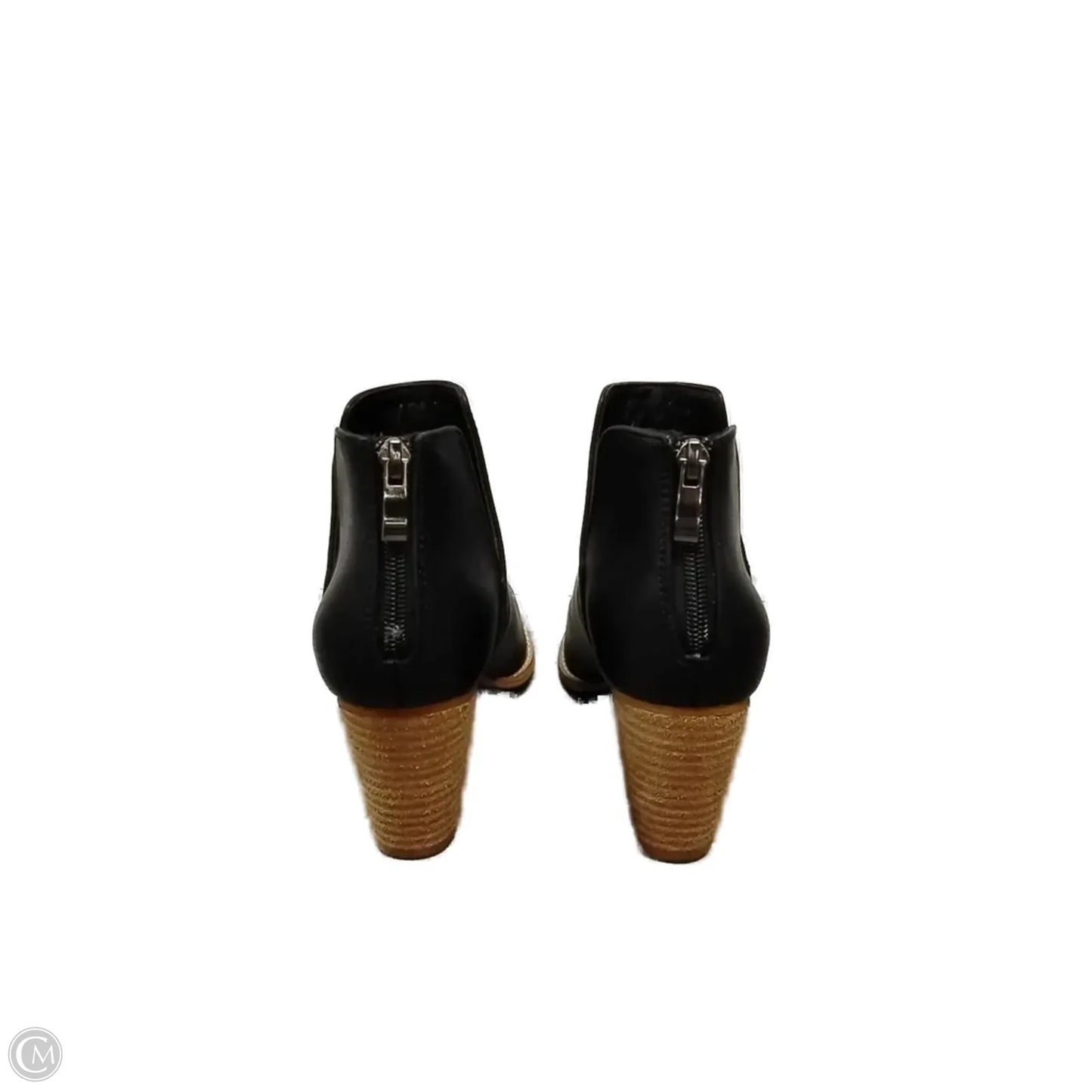 Boots Ankle Heels By Clothes Mentor In Black, Size: 7