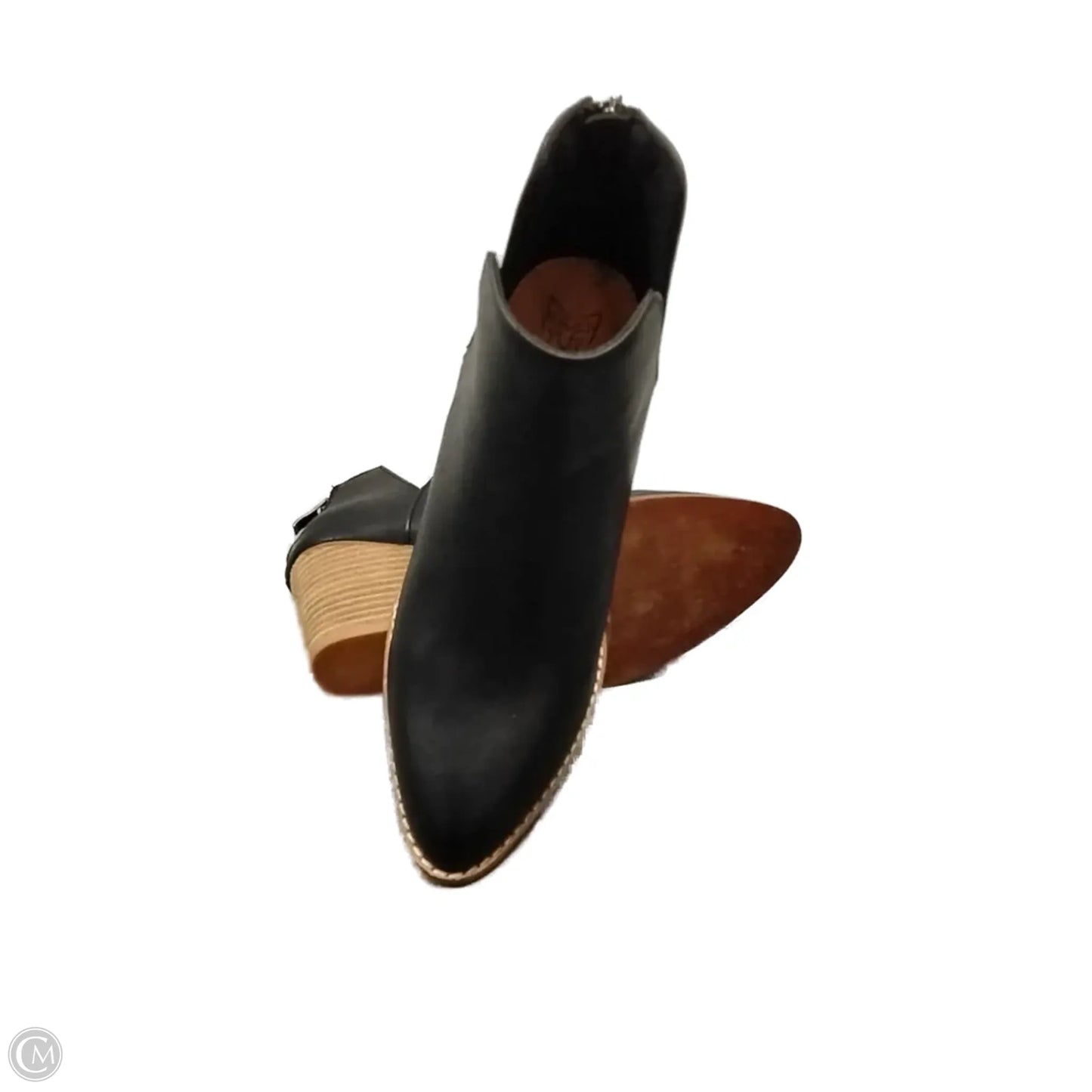 Boots Ankle Heels By Clothes Mentor In Black, Size: 7