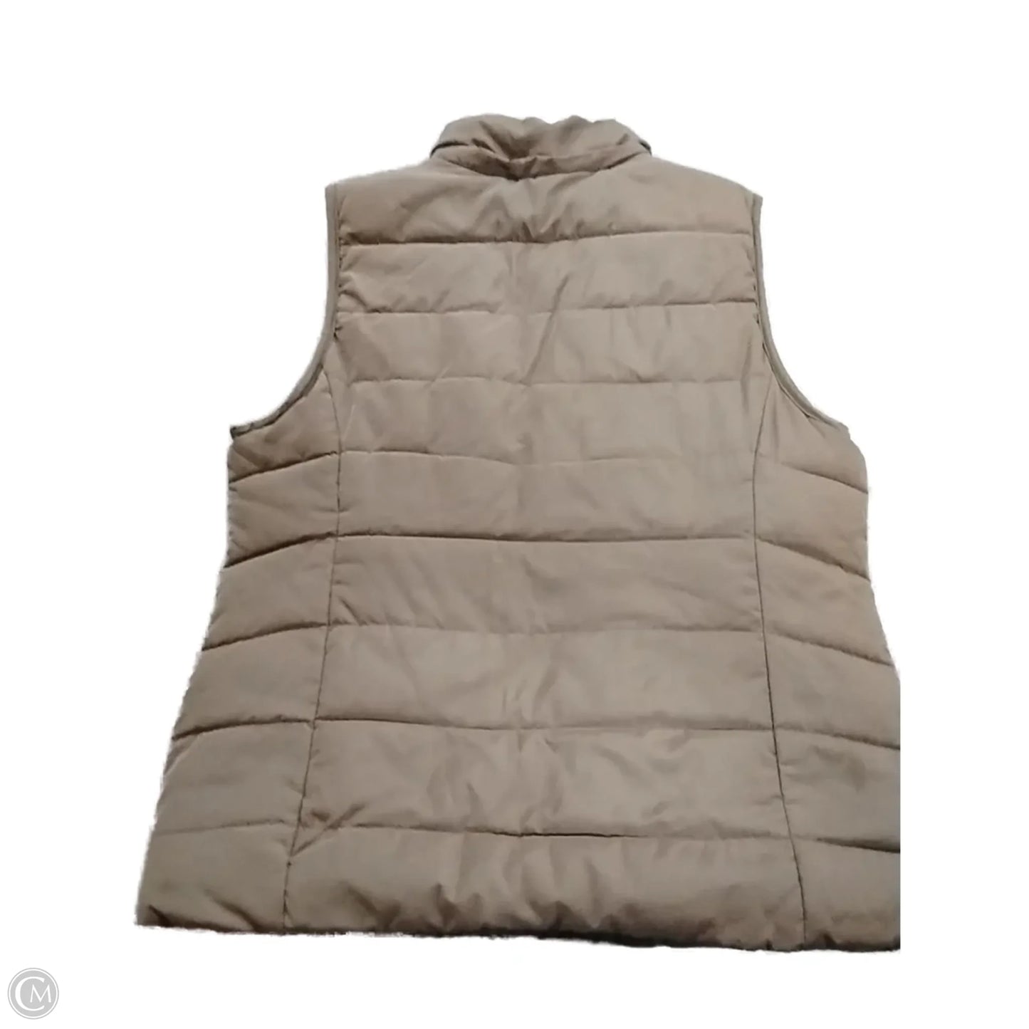 Vest Puffer & Quilted By Green Tea In Tan, Size: L