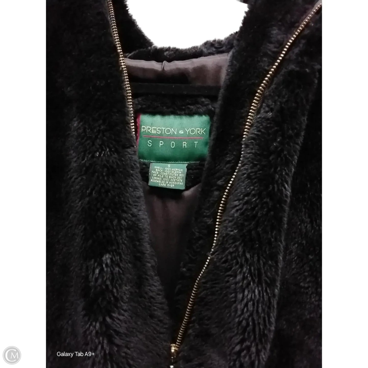 Jacket Faux Fur & Sherpa By Preston And New York In Black, Size: S