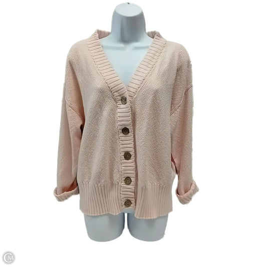 Cardigan By Clothes Mentor In Pink, Size: L