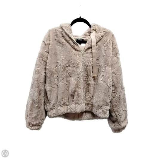 Coat Faux Fur & Sherpa By Express In Pink, Size: S