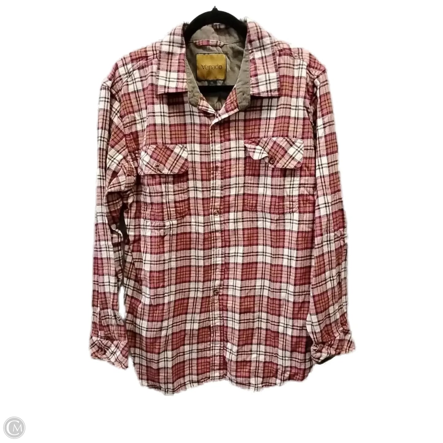 Top Long Sleeve By Clothes Mentor In Plaid Pattern, Size: Xl