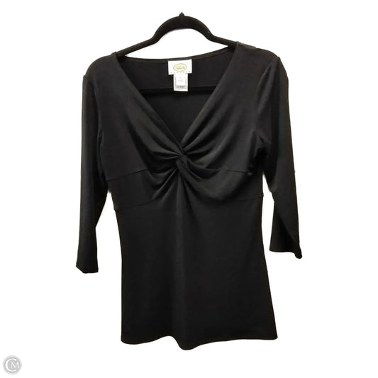 Top Long Sleeve By Talbots In Black, Size: 4