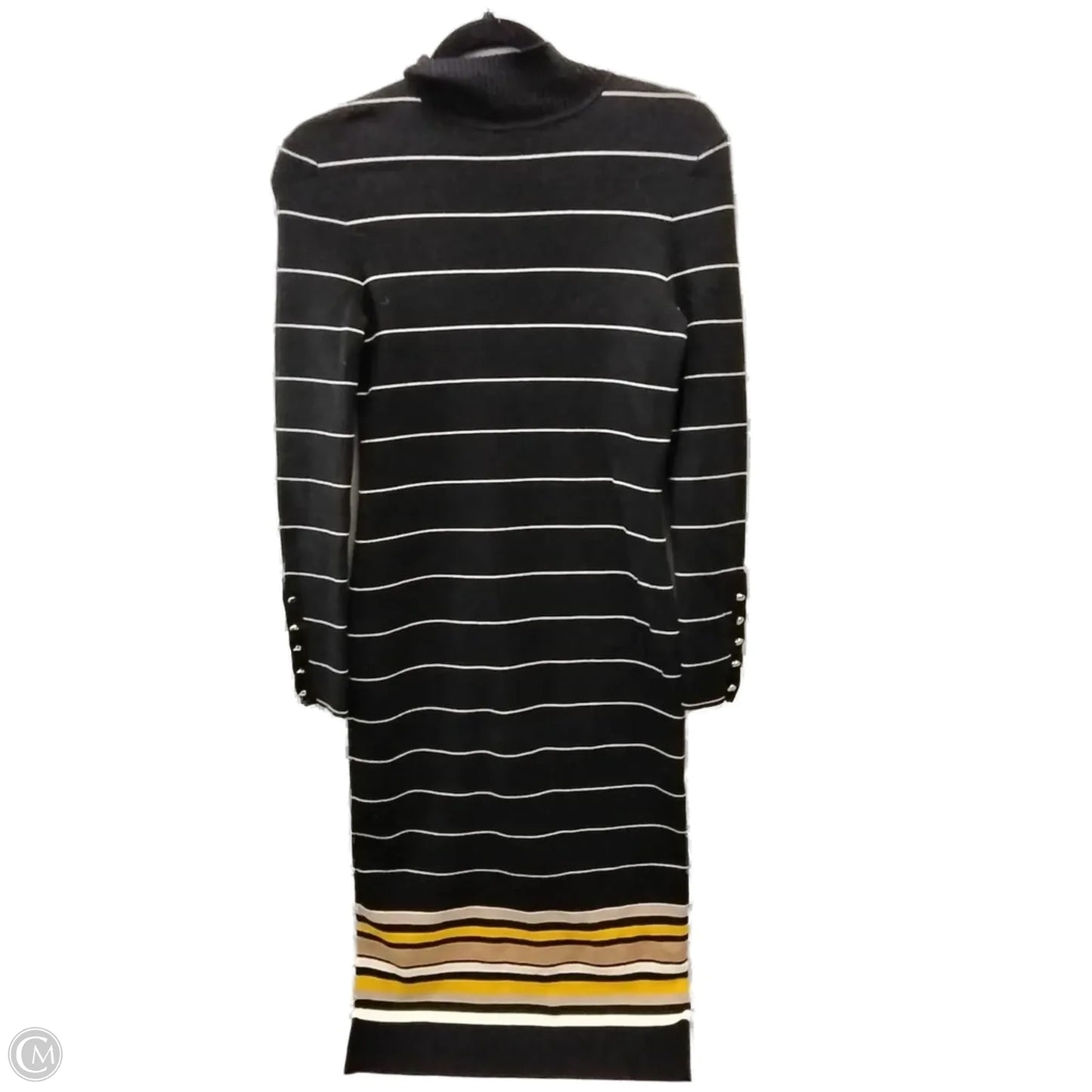 Dress Casual Maxi By Black Label In Striped Pattern, Size: 0p