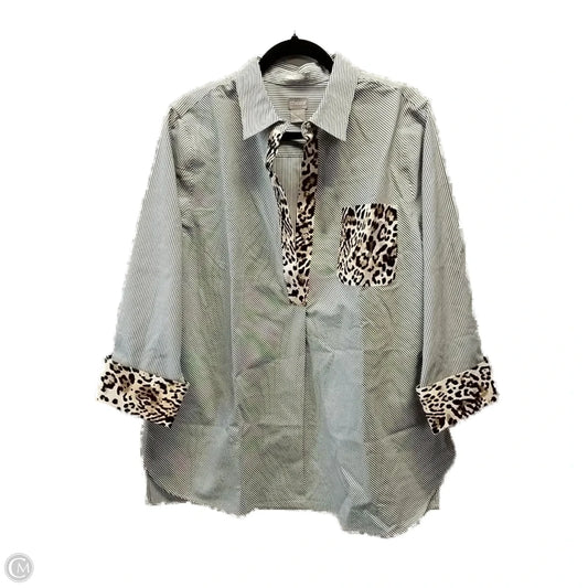 Top Long Sleeve By Chicos In Animal Print, Size: 3