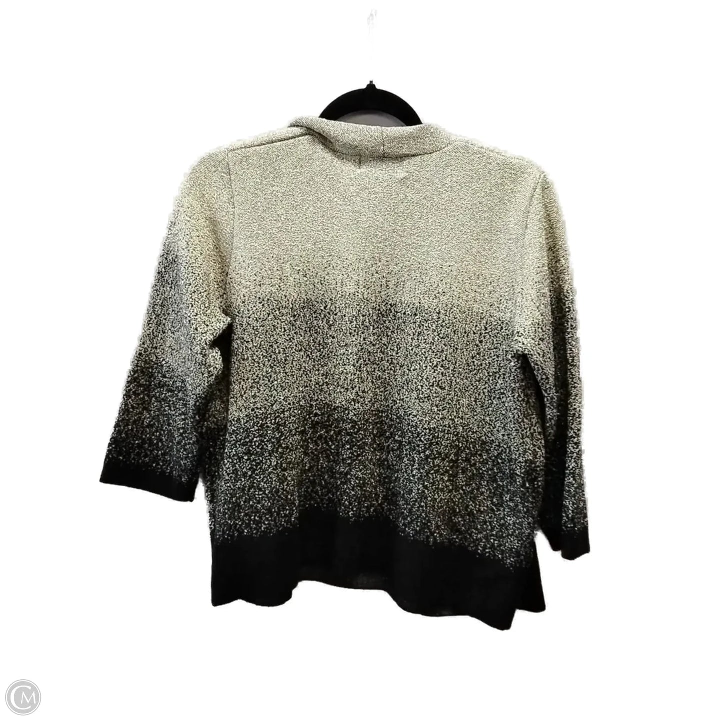 Sweater By Alfred Dunner In Black & Gold, Size: Xl