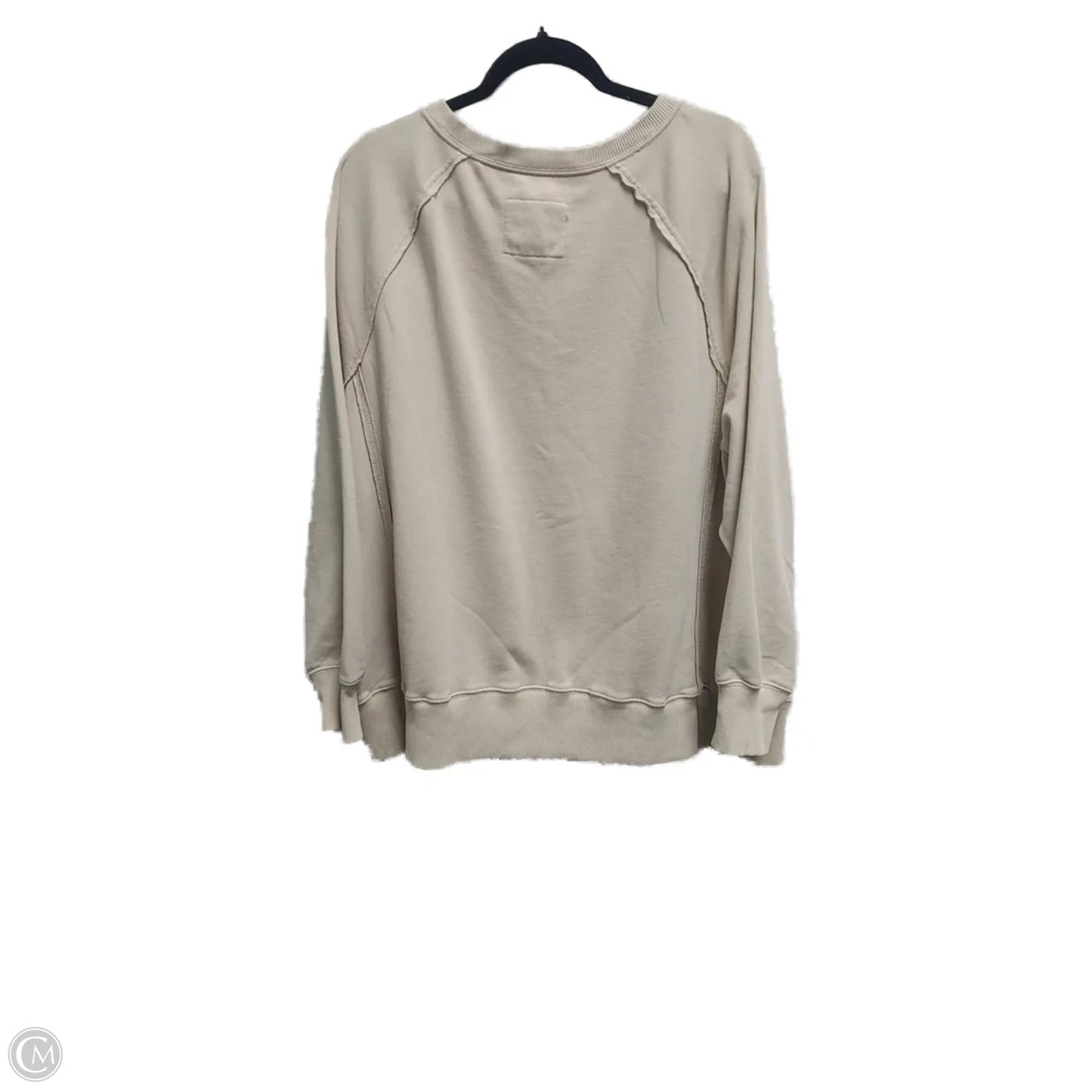 Sweatshirt Crewneck By American Eagle In Tan, Size: Xl