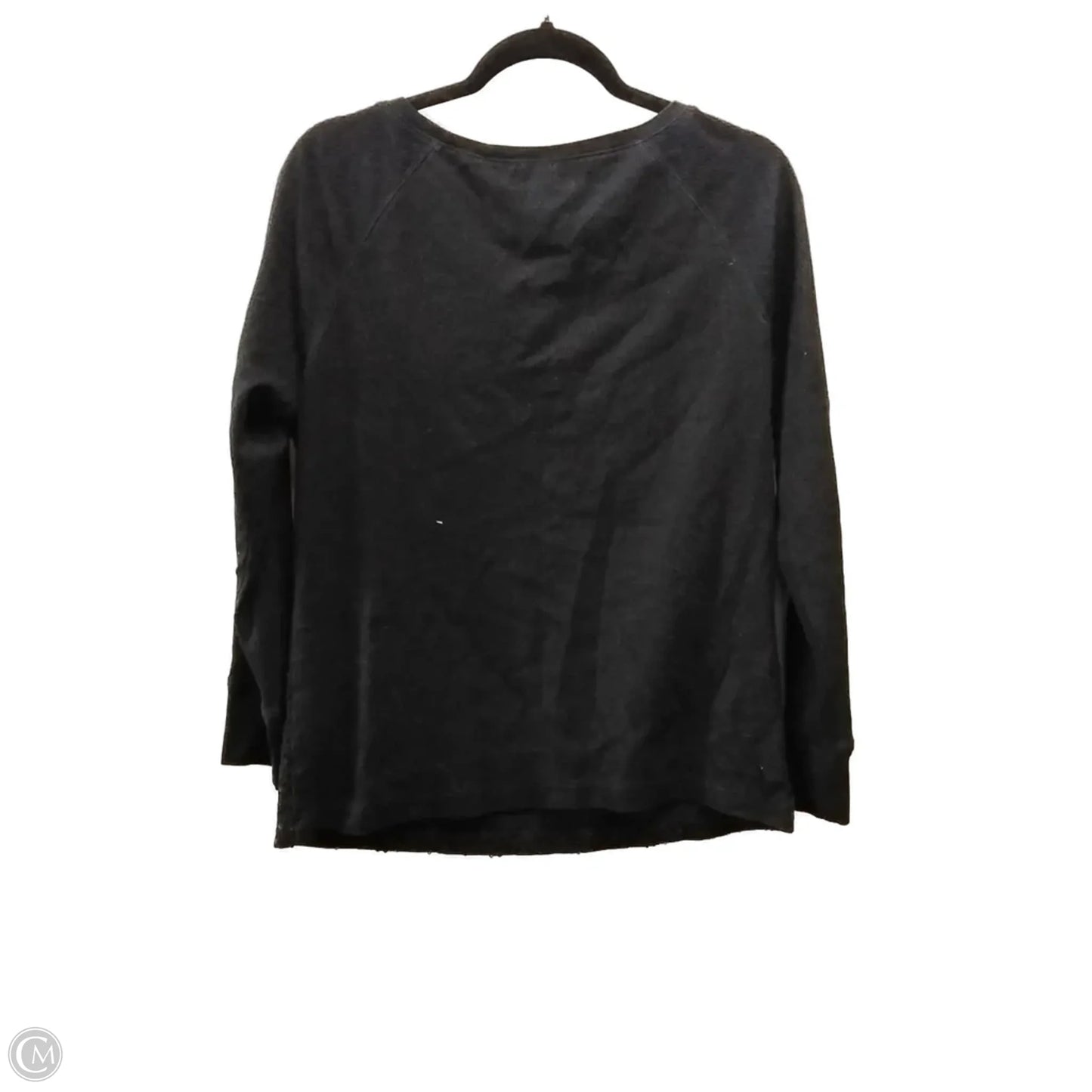 Top Long Sleeve By Chaps In Black, Size: Xl