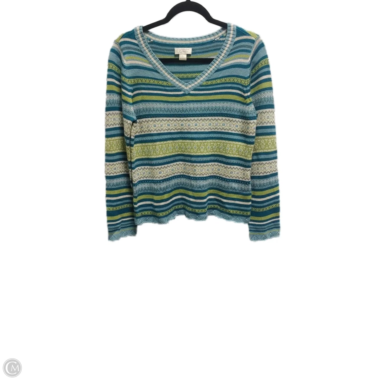 Sweater By Christopher And Banks In Multi-colored, Size: L