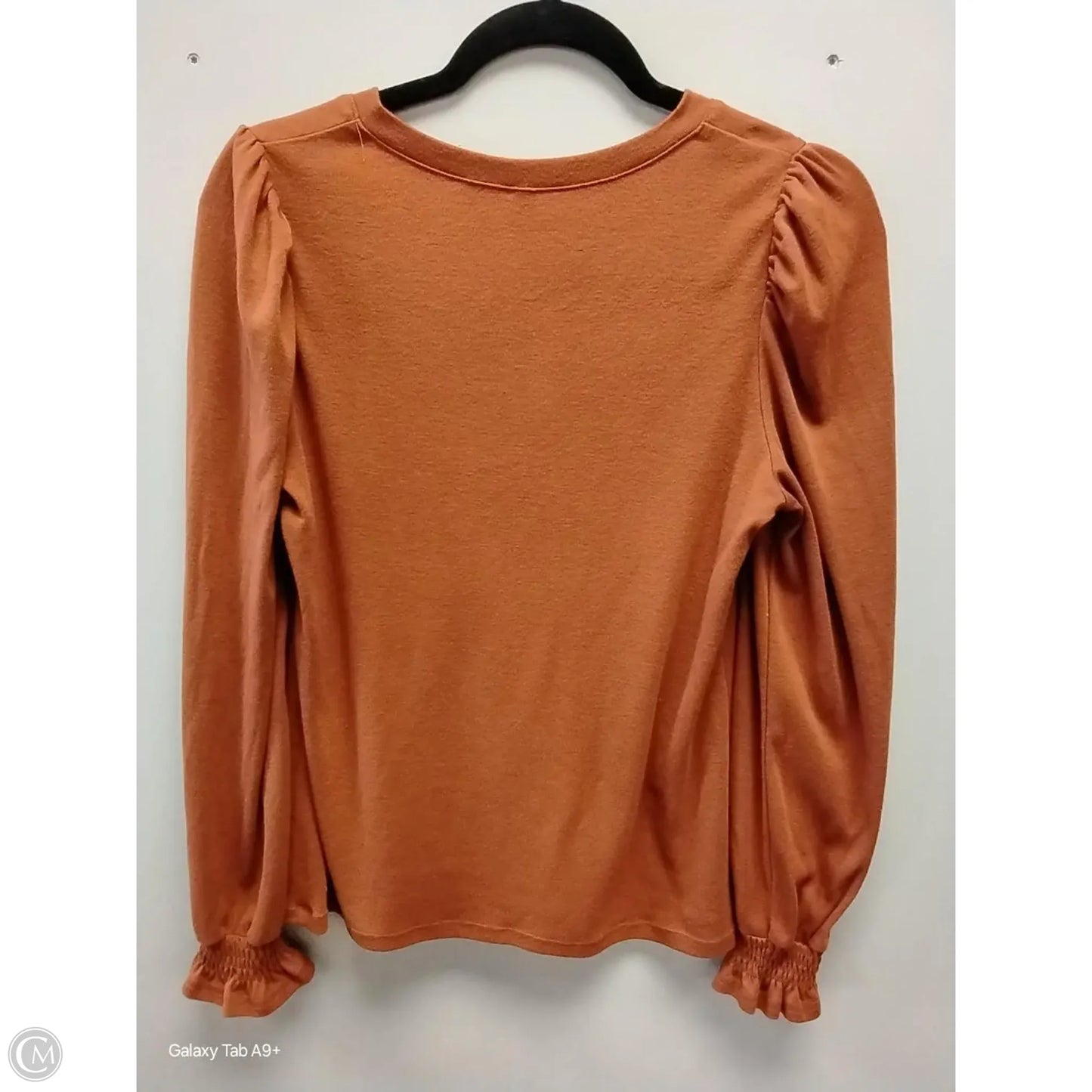 Top Long Sleeve By Clothes Mentor In Orange, Size: S
