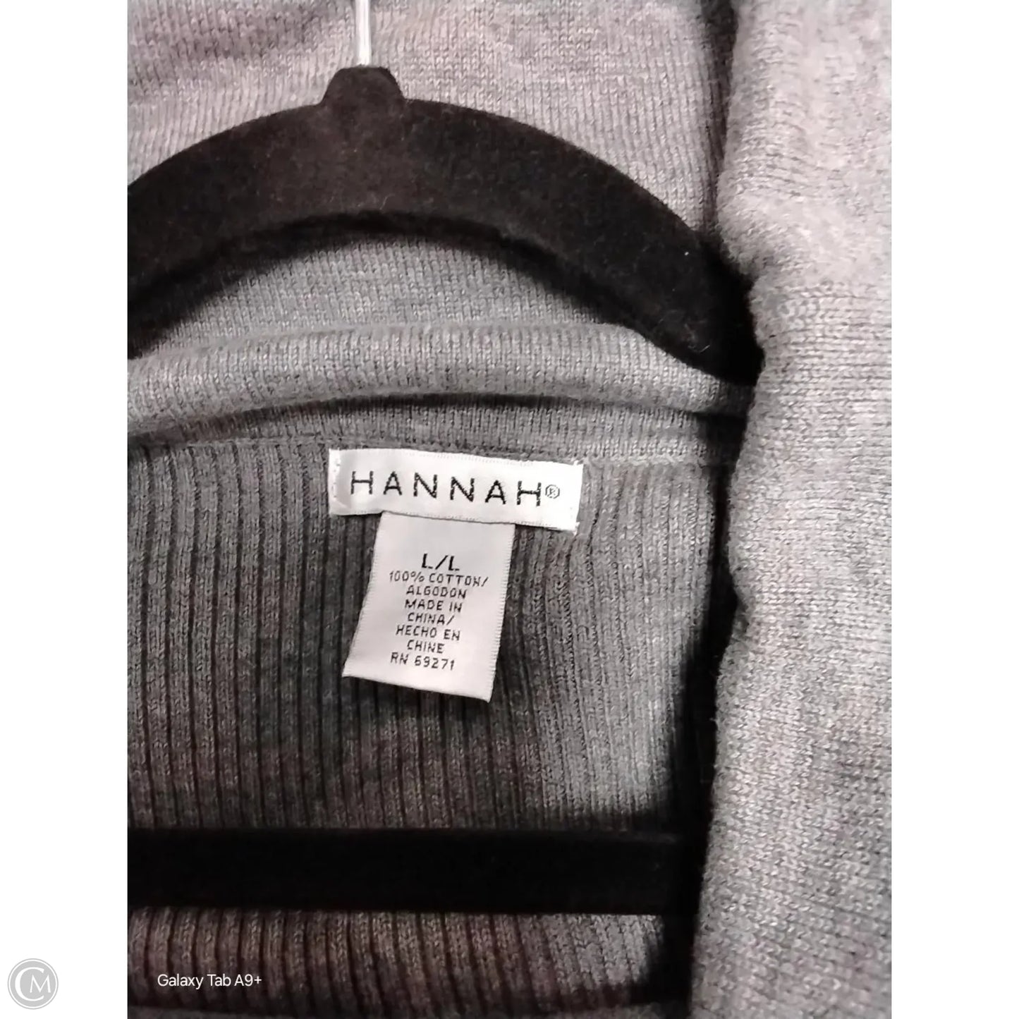 Dress Casual Midi By Hannah In Grey, Size: L