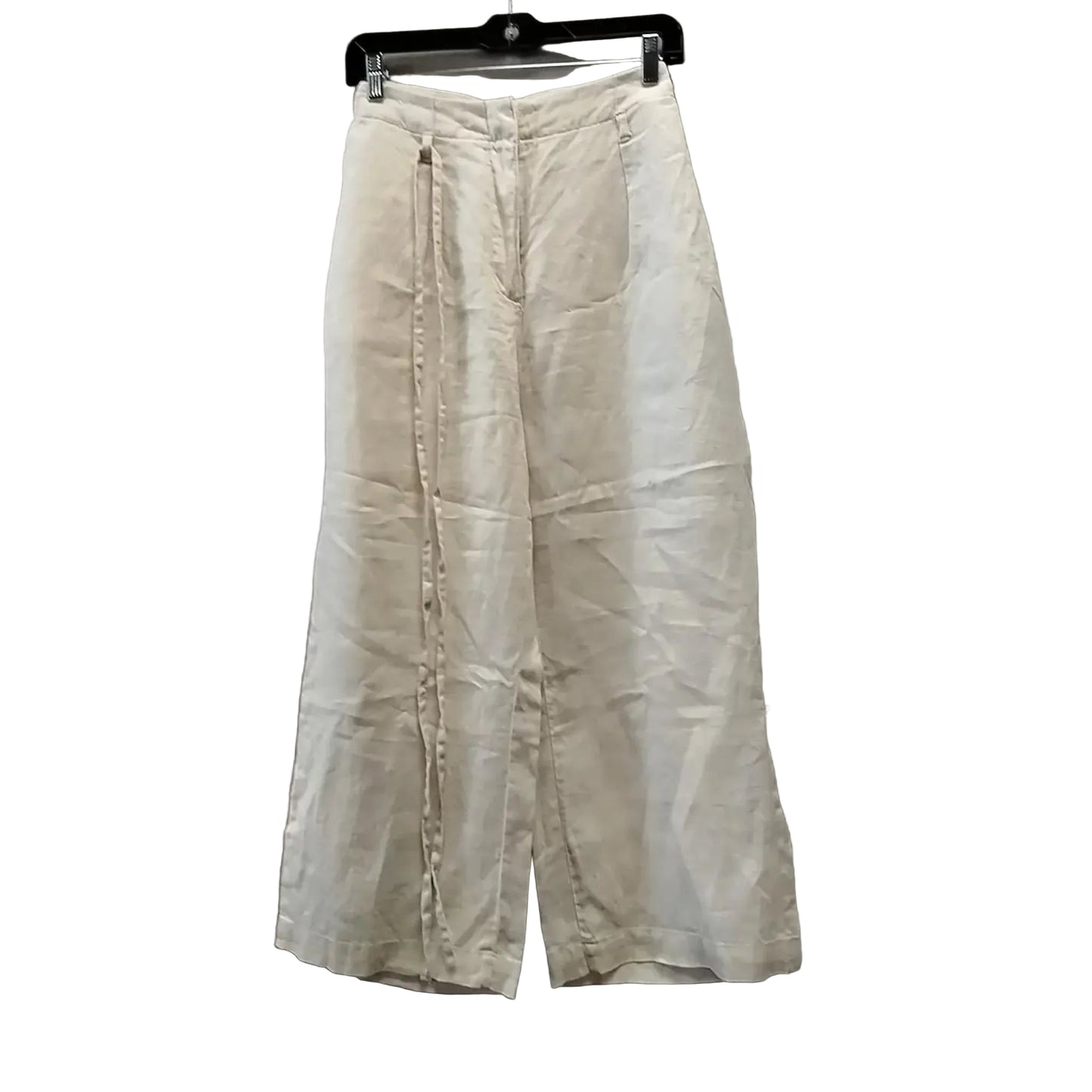 Pants Linen By Clothes Mentor In Cream, Size: 42