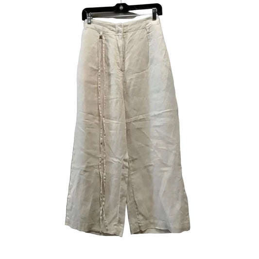 Pants Linen By Clothes Mentor In Cream, Size: 42