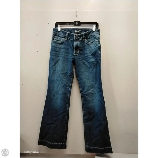 Jeans Wide Leg By Wrangler In Blue Denim, Size: 32
