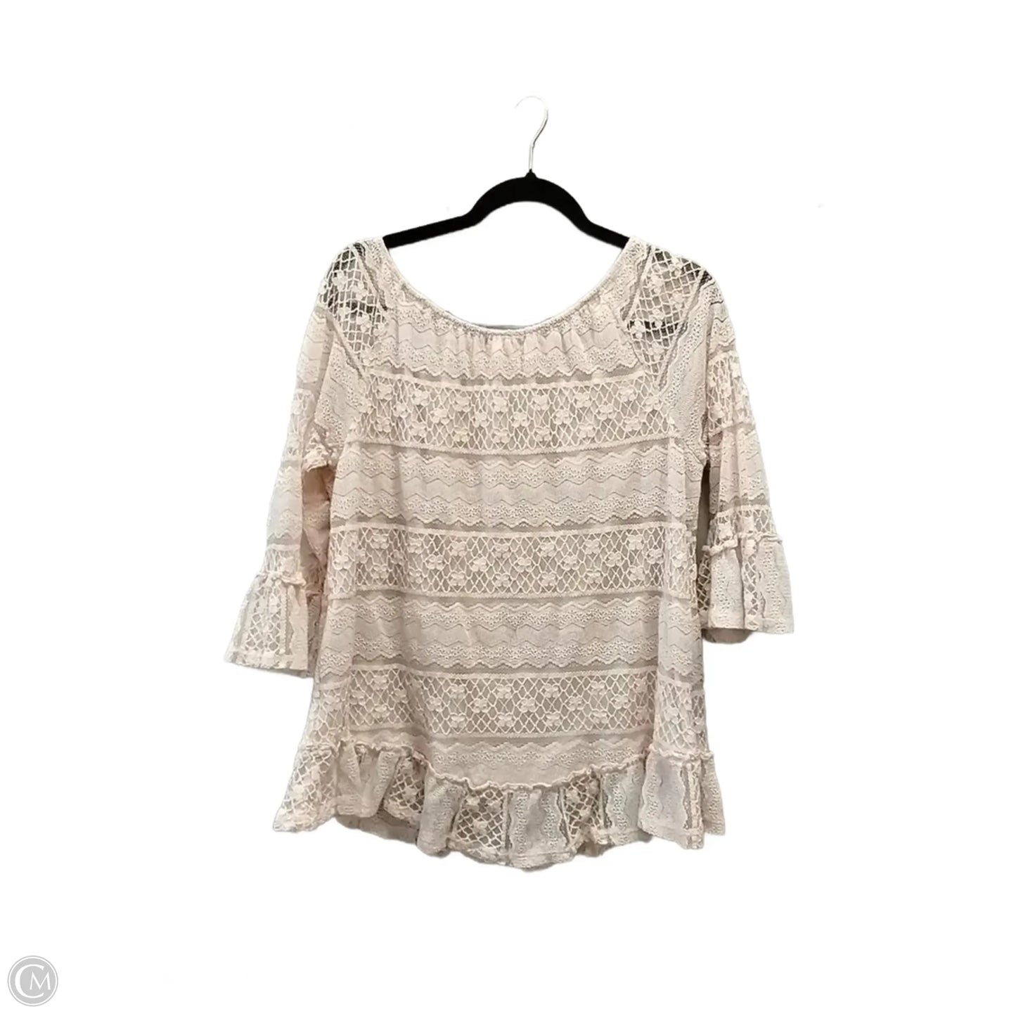 Blouse Long Sleeve By Style And Co Collection Women In Pink, Size: Xl