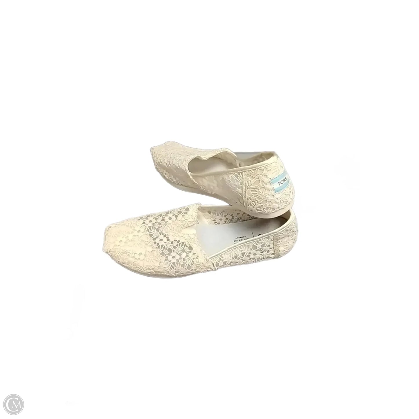 Shoes Flats By Toms In Cream, Size: 11