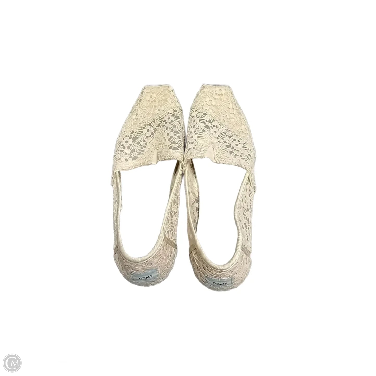 Shoes Flats By Toms In Cream, Size: 11