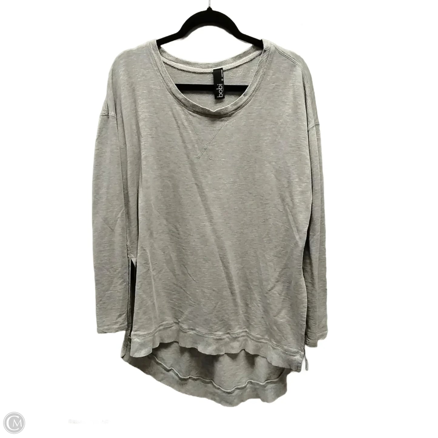 Athletic Sweatshirt Crewneck By Bobi In Grey, Size: S