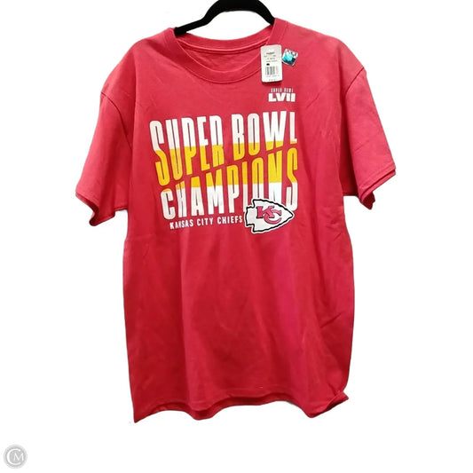 Top Short Sleeve Basic By Clothes Mentor In Red, Size: L