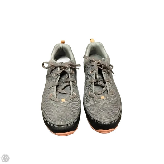 Shoes Sneakers By Clothes Mentor In Grey & Orange, Size: 10.5