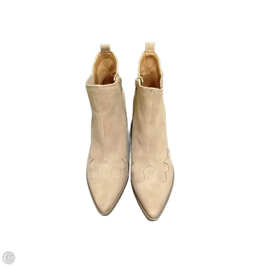Boots Ankle Heels By Indigo Rd In Tan, Size: 9.5