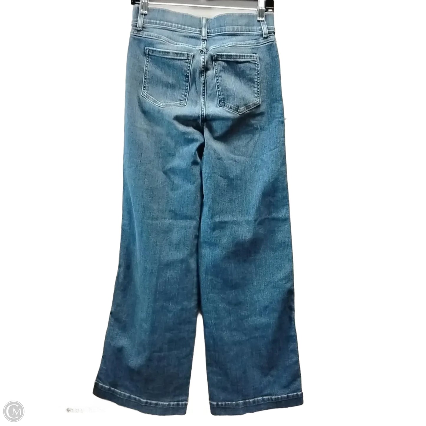 Jeans Wide Leg By Spanx In Blue Denim, Size: Sp