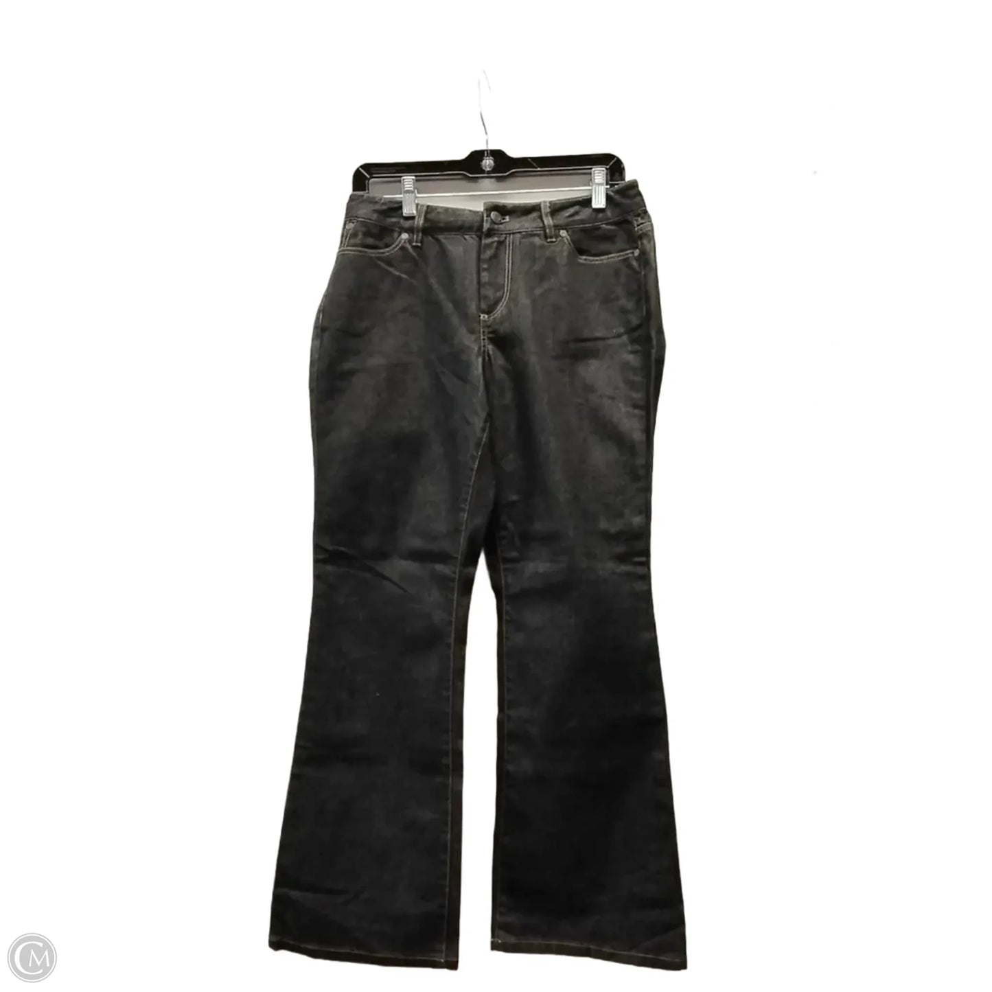 Jeans Boot Cut By Talbots In Black Denim, Size: 10