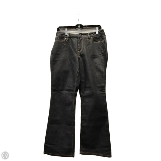 Jeans Boot Cut By Talbots In Black Denim, Size: 10