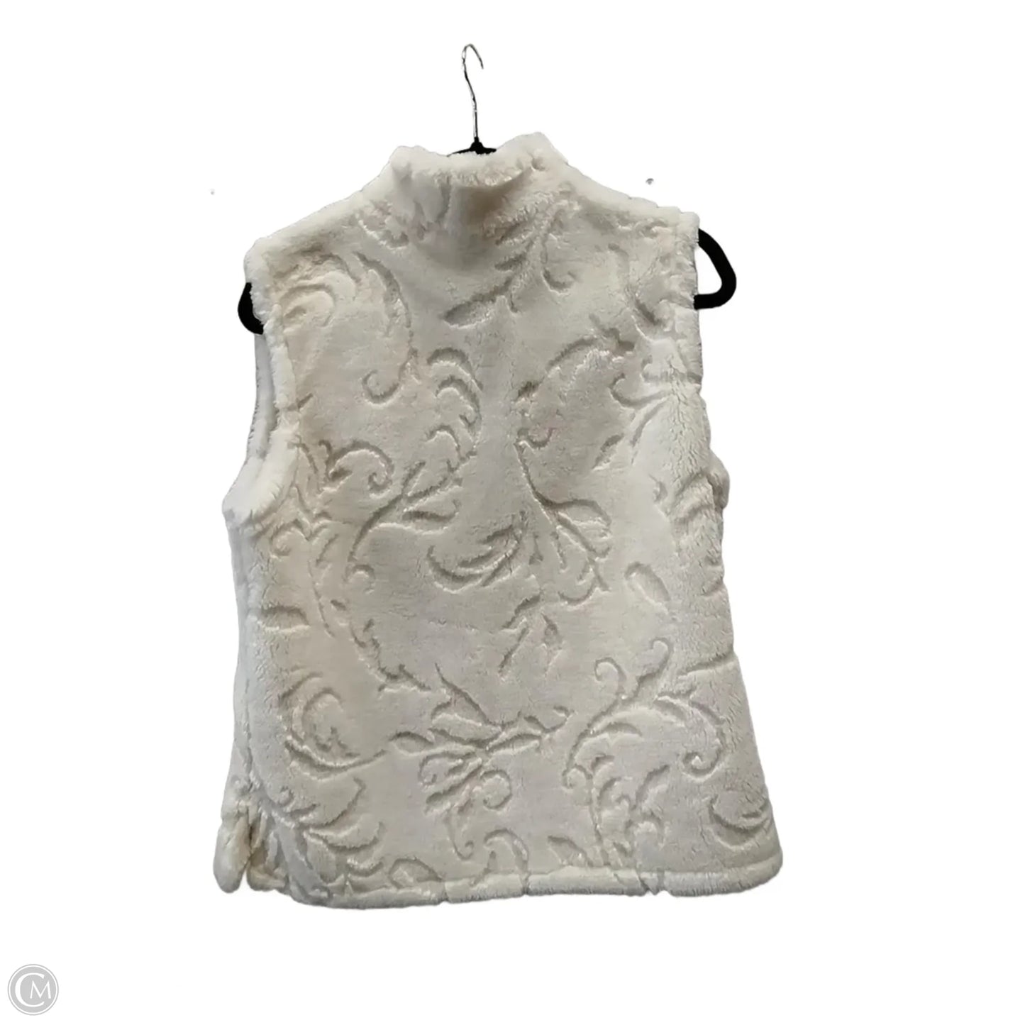 Vest Faux Fur & Sherpa By Coldwater Creek In White, Size: M