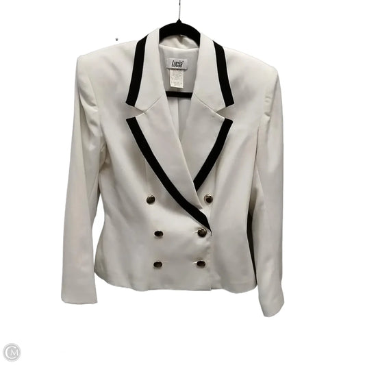 Blazer By Clothes Mentor In White, Size: 6