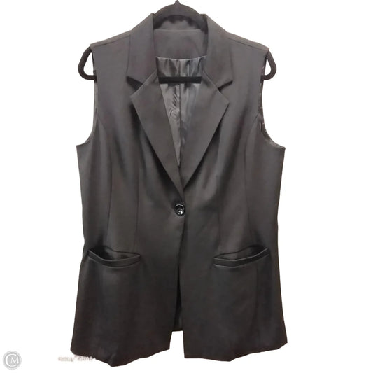 Vest Other By Clothes Mentor In Black, Size: Xl