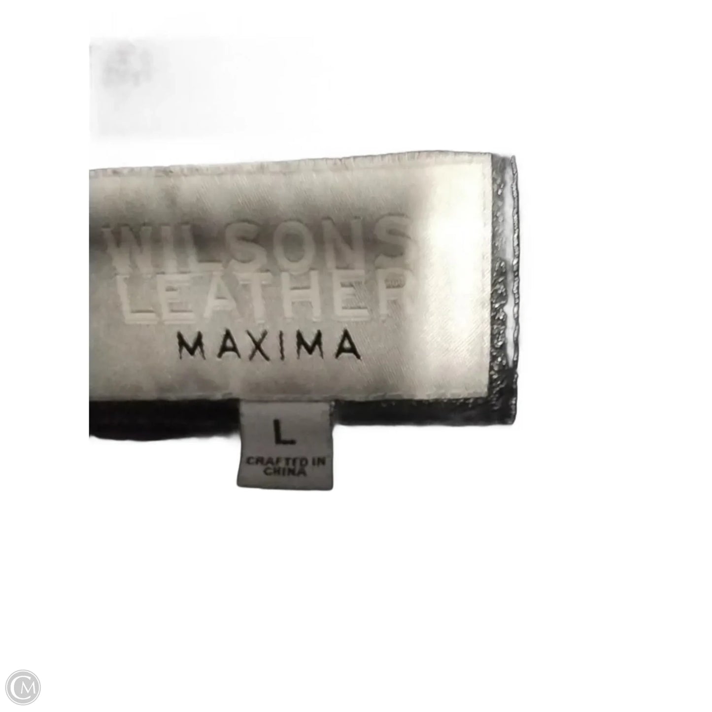 Jacket Leather By Wilsons Leather In Black, Size: L