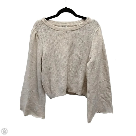 Sweater By Versona In Tan, Size: Xl