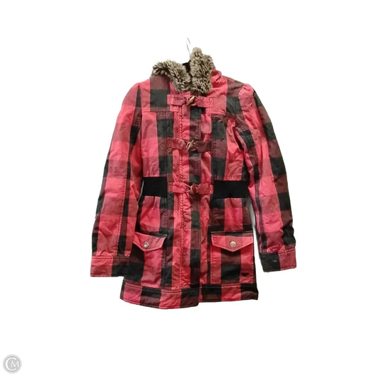 Coat Parka By Roxy In Plaid Pattern, Size: S