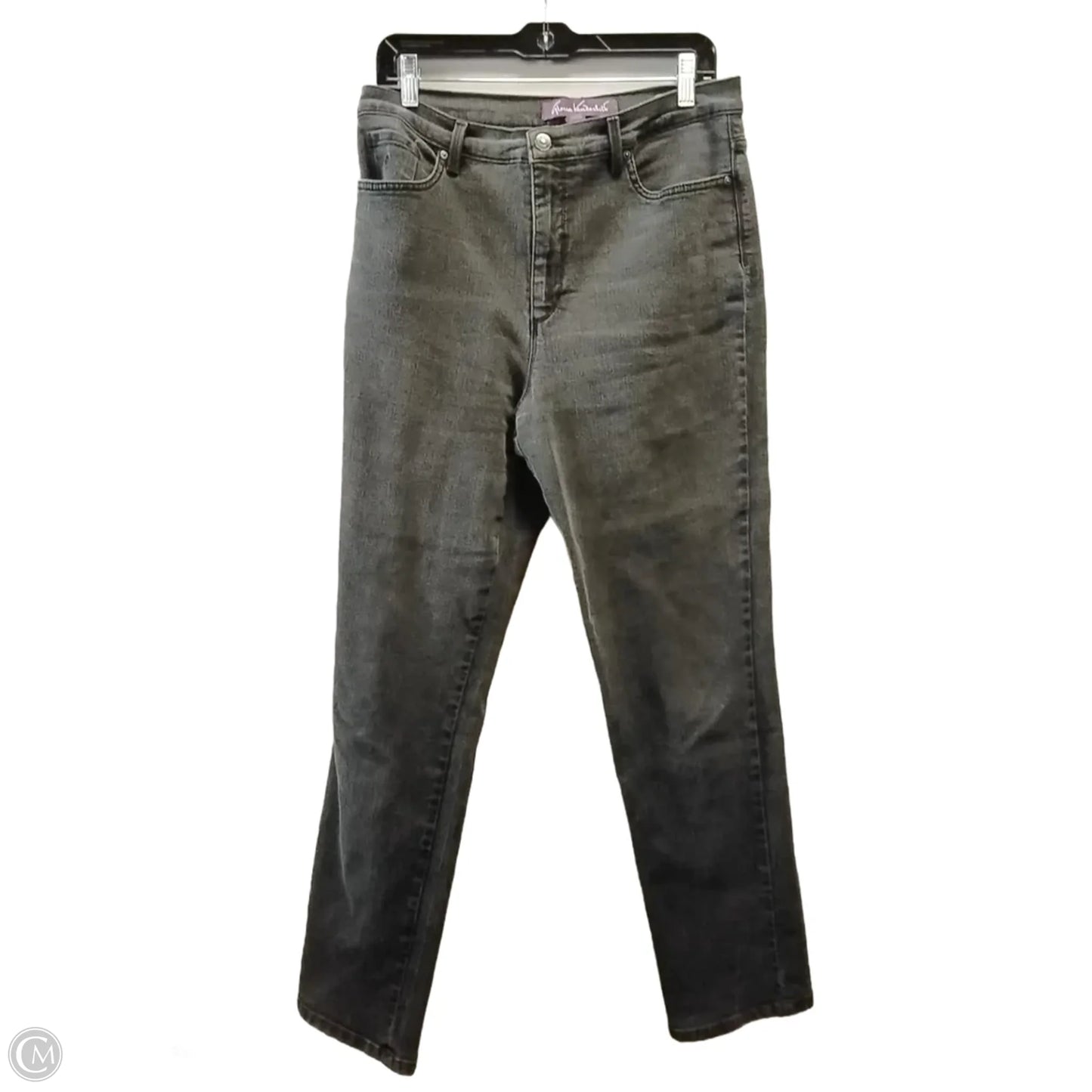 Jeans Straight By Gloria Vanderbilt In Black, Size: 12