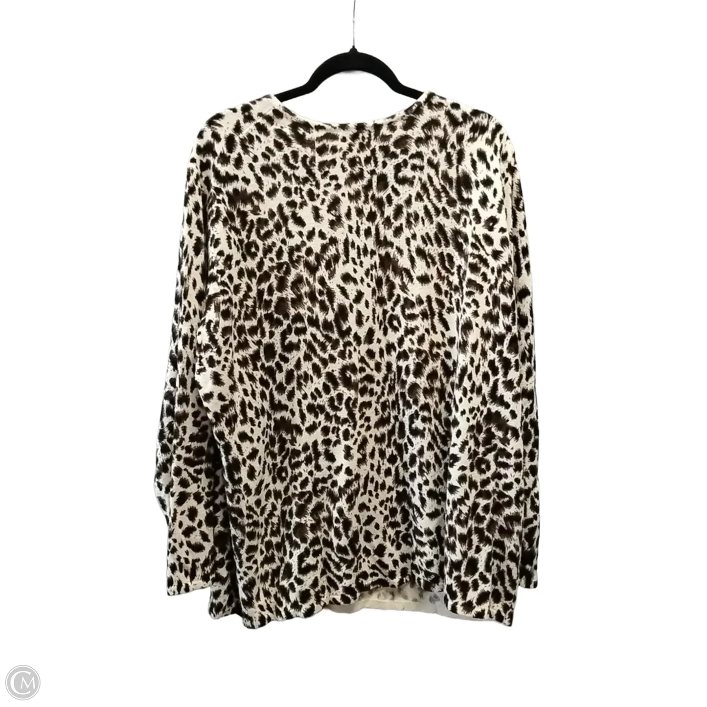 Sweater By Hampshire Studio In Animal Print, Size: 3x