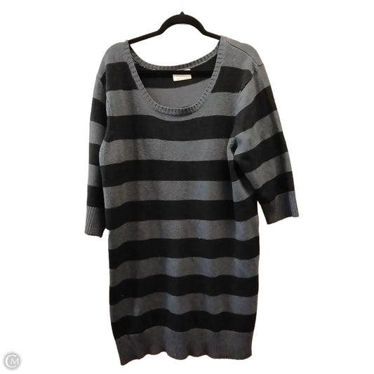 Sweater By Bobbie Brooks In Striped Pattern, Size: 3x