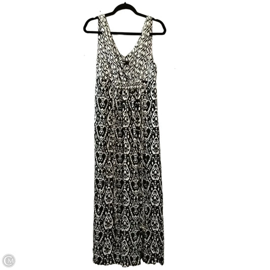 Dress Casual Maxi By Mossimo In Black & Cream, Size: M