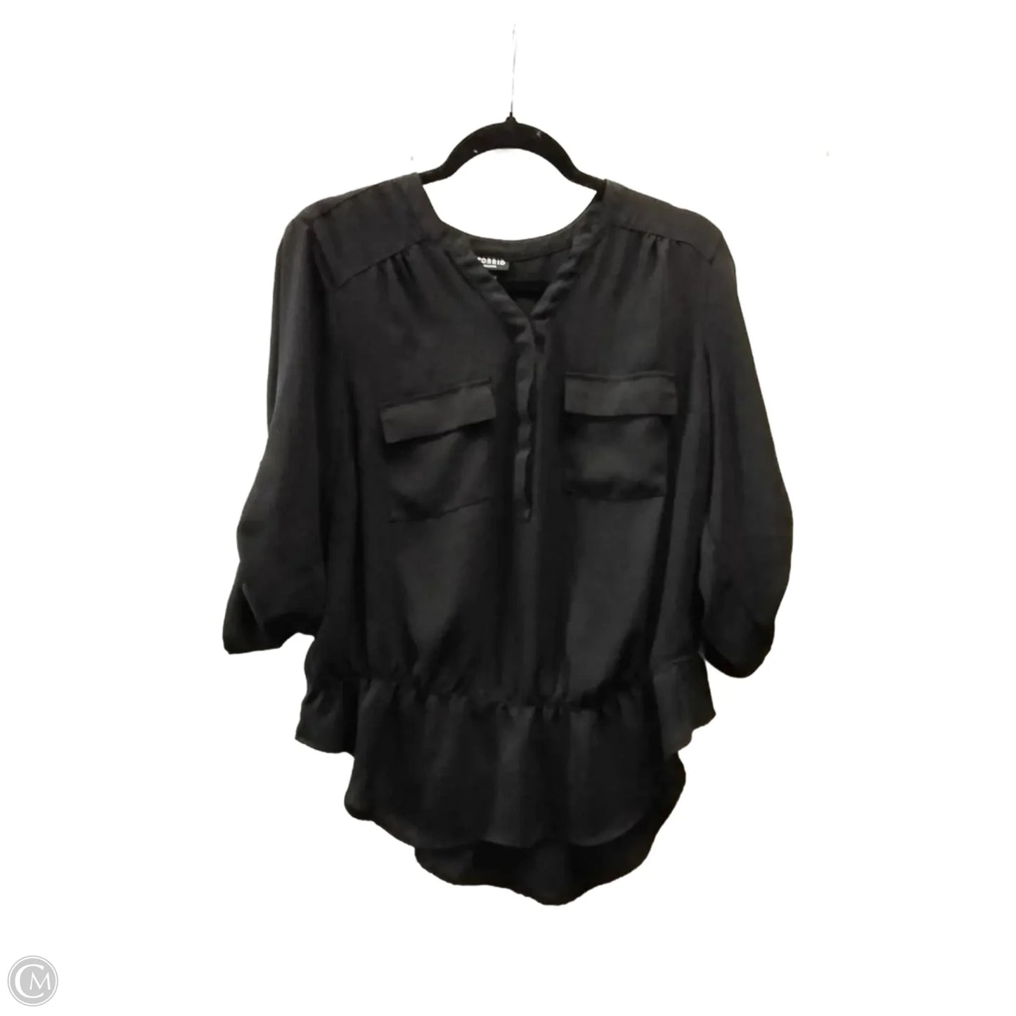 Top Long Sleeve By Torrid In Black, Size: 0p